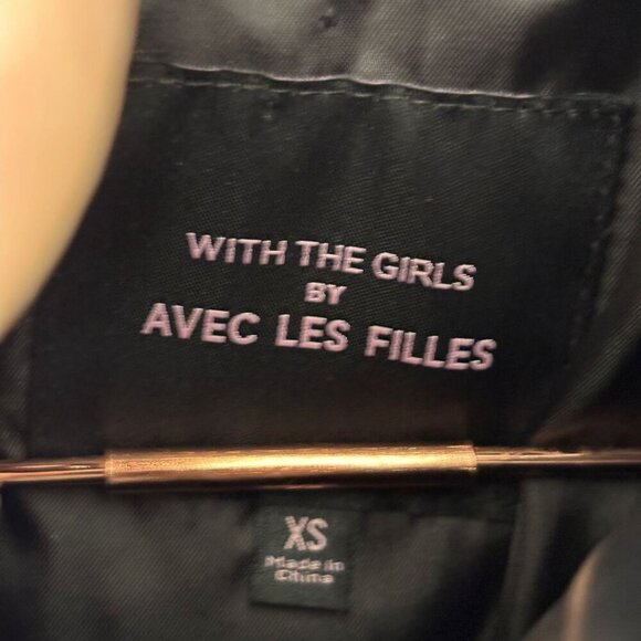 With The Girls By Avec Les Filles Womens Buffer Snow Long Coat Black Size XS - Picture 5 of 8